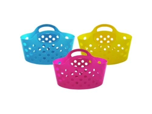 Kole Imports - UU366 - Plastic Storage Basket With Handles