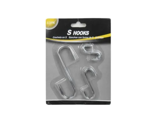 Kole Imports - From: UU612 To: UU613 - S Hooks, Pack Of 10