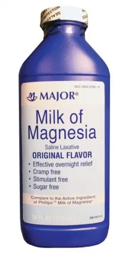 Major Pharmaceuticals - 002672 - Milk of MagnesiaDC# 00904-0788-16