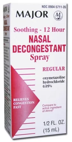 Major Pharmaceuticals - 264028 - Nasal Decongestant, 12-Hour, 30mL, Compare to Afrin, NDC# 00904-5711-35