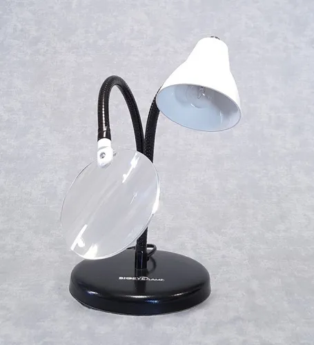 Mattingly Low Vision - LAMP1418 - Big Eye 2x Two Arm Desk Lamp Magnifier
