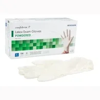 Confiderm - McKesson - 14-518 - Medi-Pak Performance Powdered Latex Exam Glove