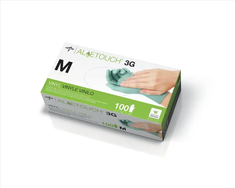 Medline - From: MDS195174H To: MDS195176H - Aloetouch3g Powder-free Latex-free Synthetic Exam Gloves