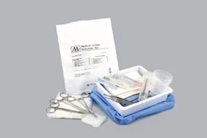 MEDICAL ACTION INDUSTRIES - 69298 - Medical Action Laceration Tray Includes: Overwrap, Fen. Drape, Needle Holder, Webster Forceps, Adson Teeth, Hemostat, Mosq, Curved Scissors (Iris), Needle 18G Needle 27G Needle 22G