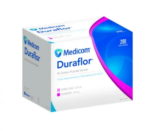 Medicom - 1011-BG32 - Sodium Fluoride Varnish, Bubble Gum, 0.25mL Unit Dose (Rx), 32/bx