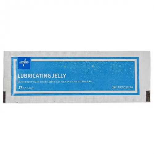 Medline - MDS032280 - Industries Lubricating Jelly 5g, Latex Free, Sterile, Bacteriostatic