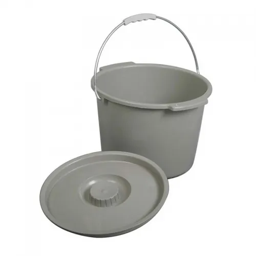 Medline - MDS80306B - Industries Commode Bucket With Lid & Handle