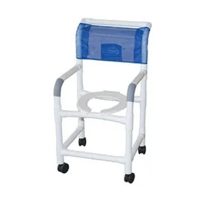 Medline - PVCM1183 - PVC Shower Chair 300 lbs., Mesh