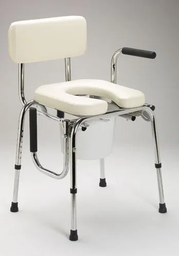 Medline From: SM98202 To: SM98204 - Drop Arm Commode With Padded Seat