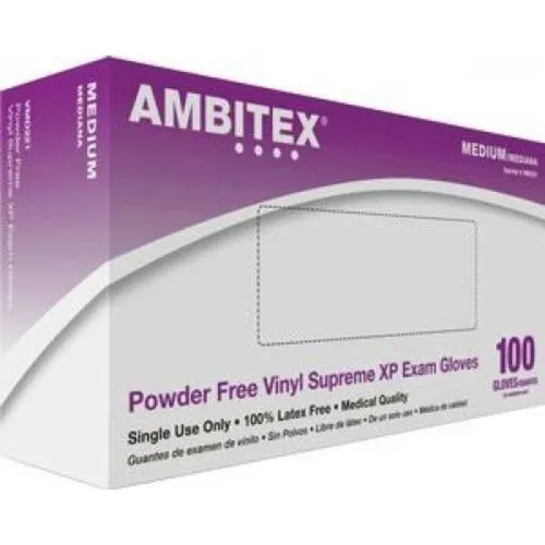 Milliken Healthcare - From: 104LRG To: 104SML - Milliken AXL  Ambitex Vinyl Supreme Examination Gloves