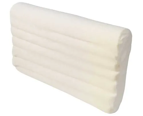 Healthsmart International - 550 - Radial Cut Memory Foam Pillow With Cover, 19" X 12" X 3" - 4-1/2"
