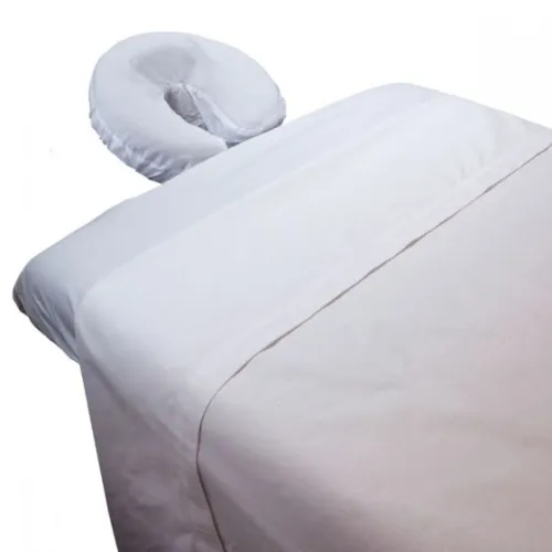 All Pro Exercise Products - SSPCW - Simplicity Poly/cotton Sheet Set Includes, Flat, Fitted And Face Rest Cover, White