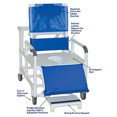 MJM International - 20-4273 - Wide Reclining Shower Chair