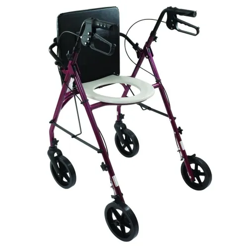 Mobility Transfer Systems - F2G - Free2Go Rollater with Raised Toilet Seat and Toilet Safety Frame