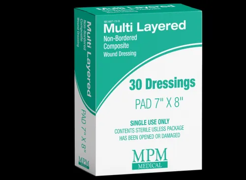 MPM Medical - From: MP00075 To: MP00079 - MPM medical MPM Multi Layered Non Bordered 6x6 Dressing