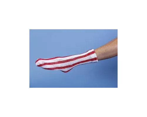 Meditech - From: MTSCGR04 To: MTSCGR08 - Surgi Color Guard? Patient Safety Elastic Net Retainer Latex Free 25yds Stretched Red White Size 4 Stretches To 20? Circumference