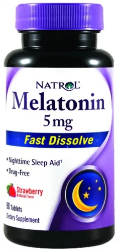 Natrol - 101865 - Melatonin 5mg Fast Diss Straw
