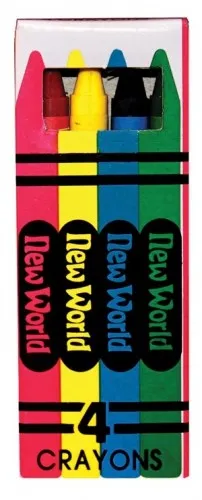 New World Imports From: CR4 To: CR6 - 4-Pack Crayons