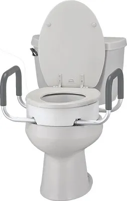 North Coast Medical - From: NC28966-1 To: NC28966-2 - Toilet Seat Riser with Arms Elongated **