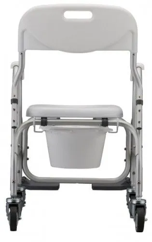 Nova Ortho-med - 8801 - Shower Chair/Commode With Padded Seat & Swing Away Footrest