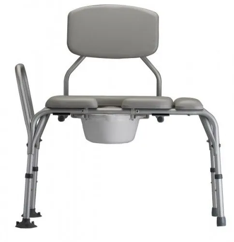 Nova Ortho-med From: 9073 To: 9075 - Padded Transfer Bench/Commode With Detachable Back Bariatric Bench