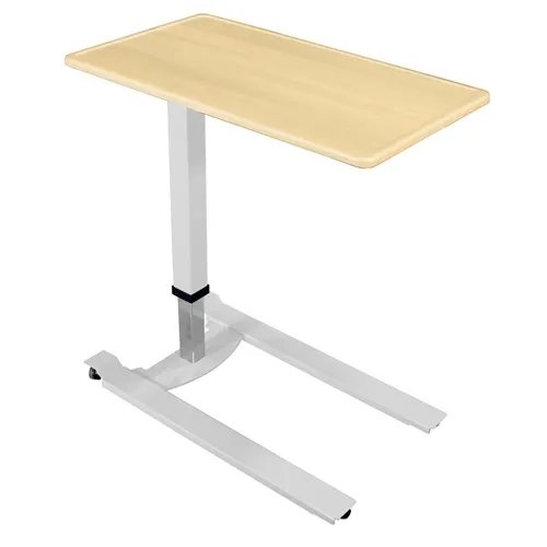 Novummed - NV-IOBT-S-SG-F - Smooth Gray Standard Overbed Table, Flip Top
