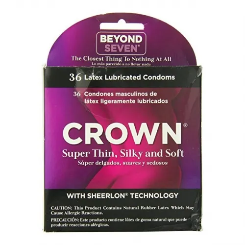 Okamoto Usa - From: 20003 To: 20412 - Beyond Seven Crown Condoms 3 ct