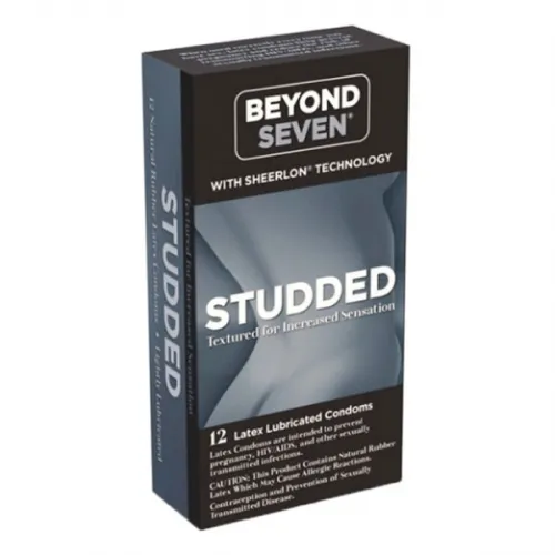 Okamoto - 52012 - Beyond Seven Studded Condoms 12 ct.