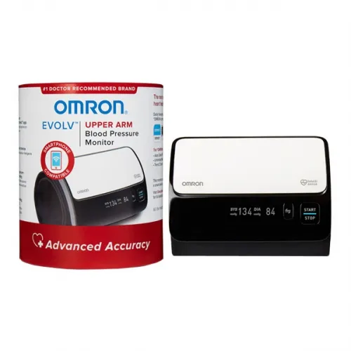 Omron - BP7000 - Blood Pressure Monitor, Upper Arm, Bluetooth, One-Touch Use, Unlimited Users in Connect App, Easy-Wrap ComFit Cuff 9"-17", (4) AAA Batteries Included (Not compatible with AC Adaptor), 10/cs