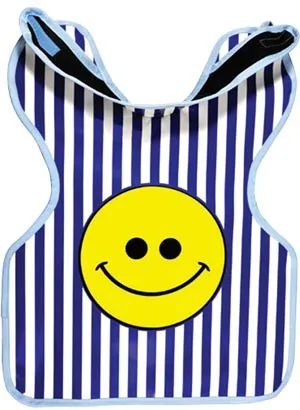 Palmero Health Care - 27HAPPYFACE - Protectall X-Ray Apron, Child w/Collar, Lead-lined, .3MM Thickness. Stripes w/Happy Face (US SALES ONLY)