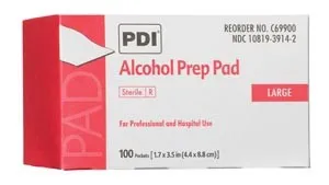 Pdi - Professional Disposables - C69900 - Alcohol Prep Pad Large Sterile  Applicator