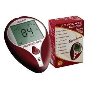 Pharma Supply - 001-S - Advocate Redi-Code Plus Talking Glucose Meter 3-7/9" x 1-7/9" x4/5", Test Time 7 Sec.