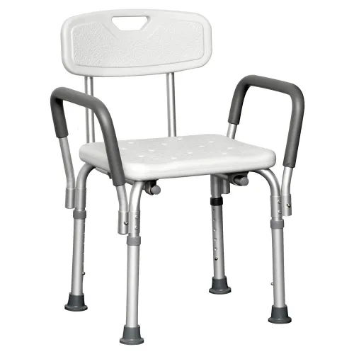 PMI - Professional Medical Imports - BSCWB - ProBasics Shower Chair with Back, 300 lb Weight Capacity.