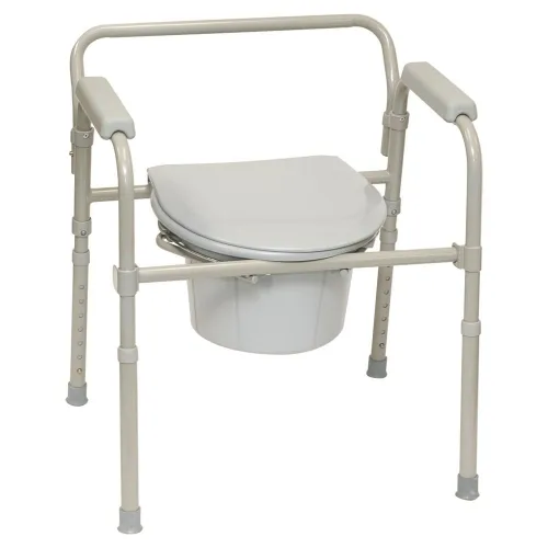 PMI - Professional Medical Imports - BSFC - ProBasics 3 in 1 Folding Commode, 350 lb. Weight Capacity.