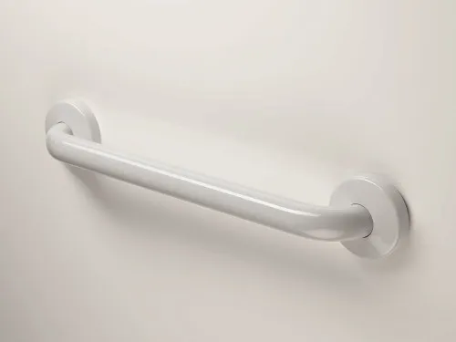 Ponte Giulio  - G02JAS01D2 - Maxima Straight Vinyl Coated Grab Bar With Safety Grip and Cover Flange