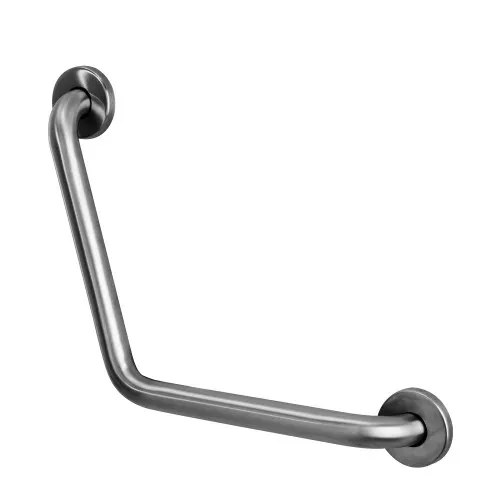 Ponte Giulio  - From: G55JAS14 To: G55JAS15 - Satin Stainless Steel 135 Degree Angle Grab Bar and Cover Flange