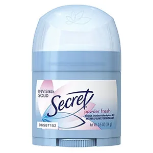 Procter & Gamble - 3700031384 - Secret Invisible Deodorant, Solid Powder Fresh, Trial