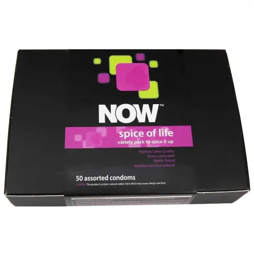 Quest Products - NW00688 - Now Spice of Life Pleasure Pack Condoms in Cigar Box.