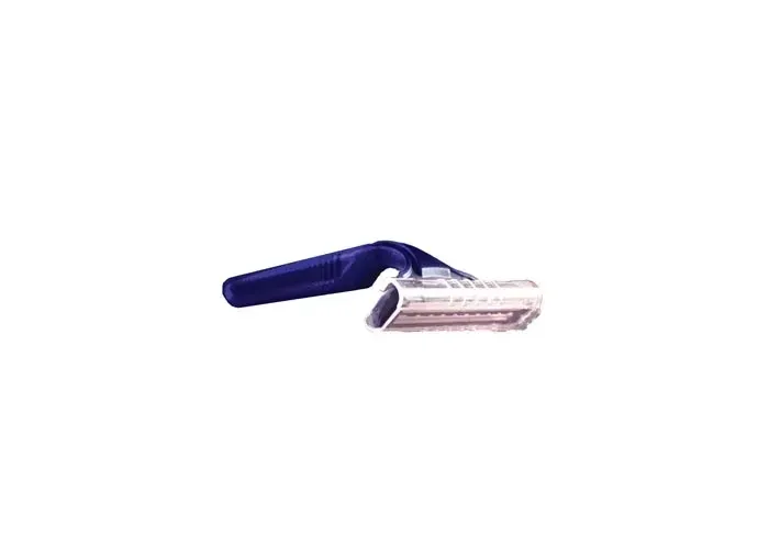 New World Imports - RAZ2DX - Twin Blade Razor, Stainless Steel, Lubricating Strip, Clear Removable Safety Cap, Compared to the Performance of Gillette Good News Razors