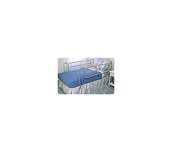 Carex Health Brands - P558-C0 - These rails are designed for use on standard home beds. Also fits california king 72" bed. The rails can be easily raised and lowered with a push button adjustment.