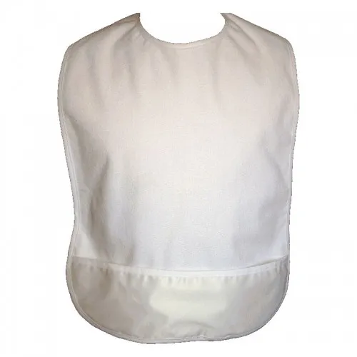 Reliamed - 5915433 - Adult White Terry Bib