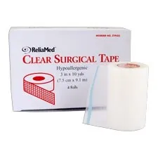 Cardinal Health - Med - Reliamed - PL01 - Cardinal Health Essentials Clear Surgical Tape 1" x 10 yds.