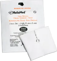 Reliamed - 2206S - Trach/drainable Sponge Sterile 6 Ply