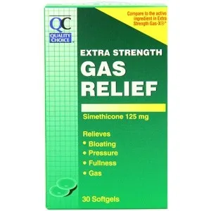 Roche Diagnostics - 95467 - Extra Strength Gas Relief Softgel 125mg, Simethicone