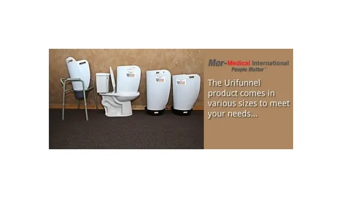 Mor-Medical - Uri-Stand - Urifunnel Storage Stand, Fits Sm, Med, Large, Seat Riser And Bed Side Commode