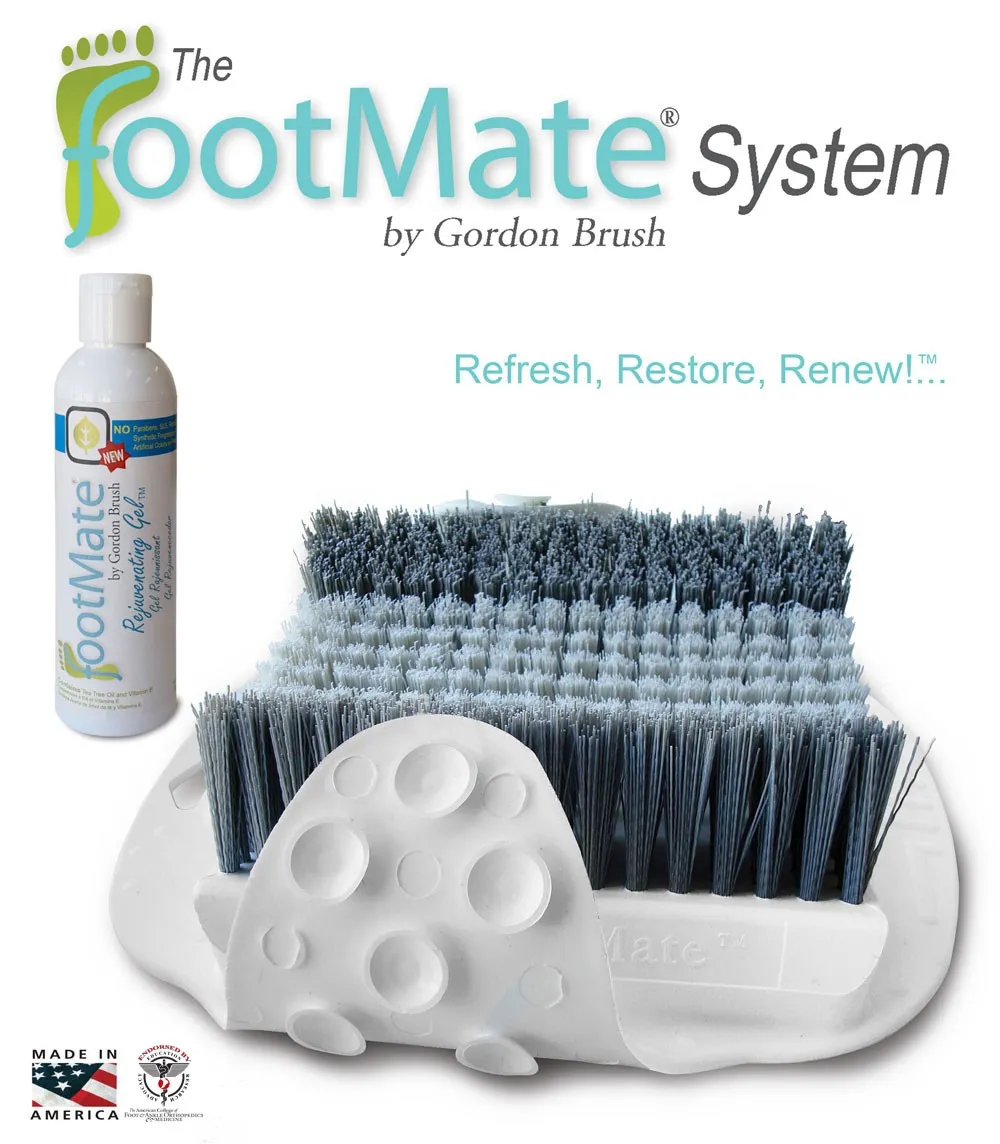 Gordon Brush - FM-White-FM- -The FootMate System