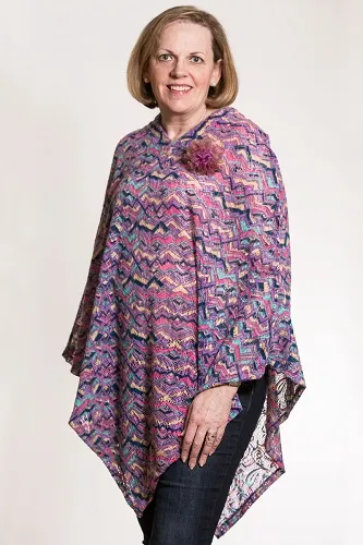 Wrapped in Love - From: WILP103 To: WILP105 - Chemo Port Brushed Crochet Poncho